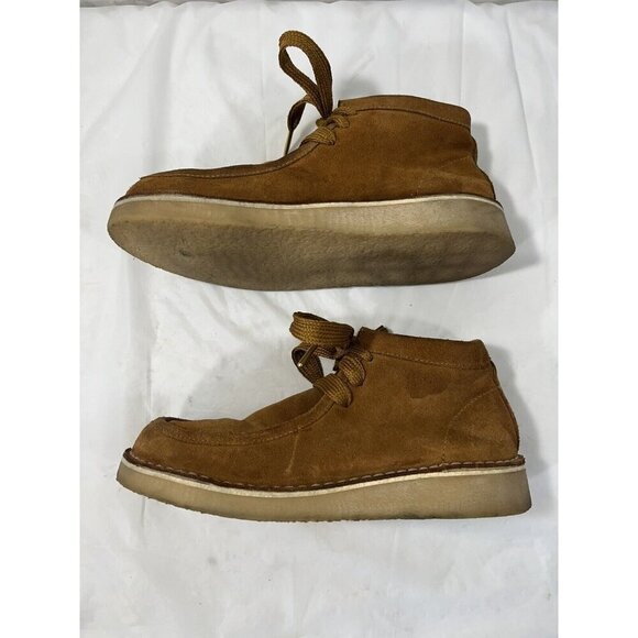 Free People Ashton Ankle Soft Suede Lace Booties Shoes tan size 8 - Picture 4 of 16